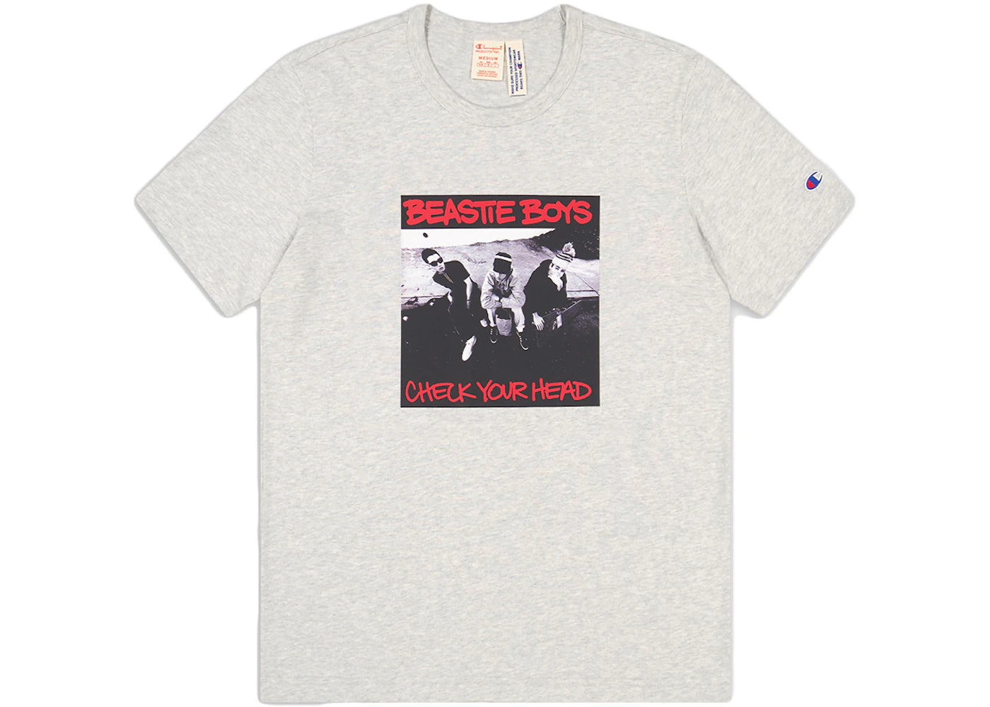 Champion x Beastie Boys x Eric Haze Check Your Head T-Shirt Oxford Grey