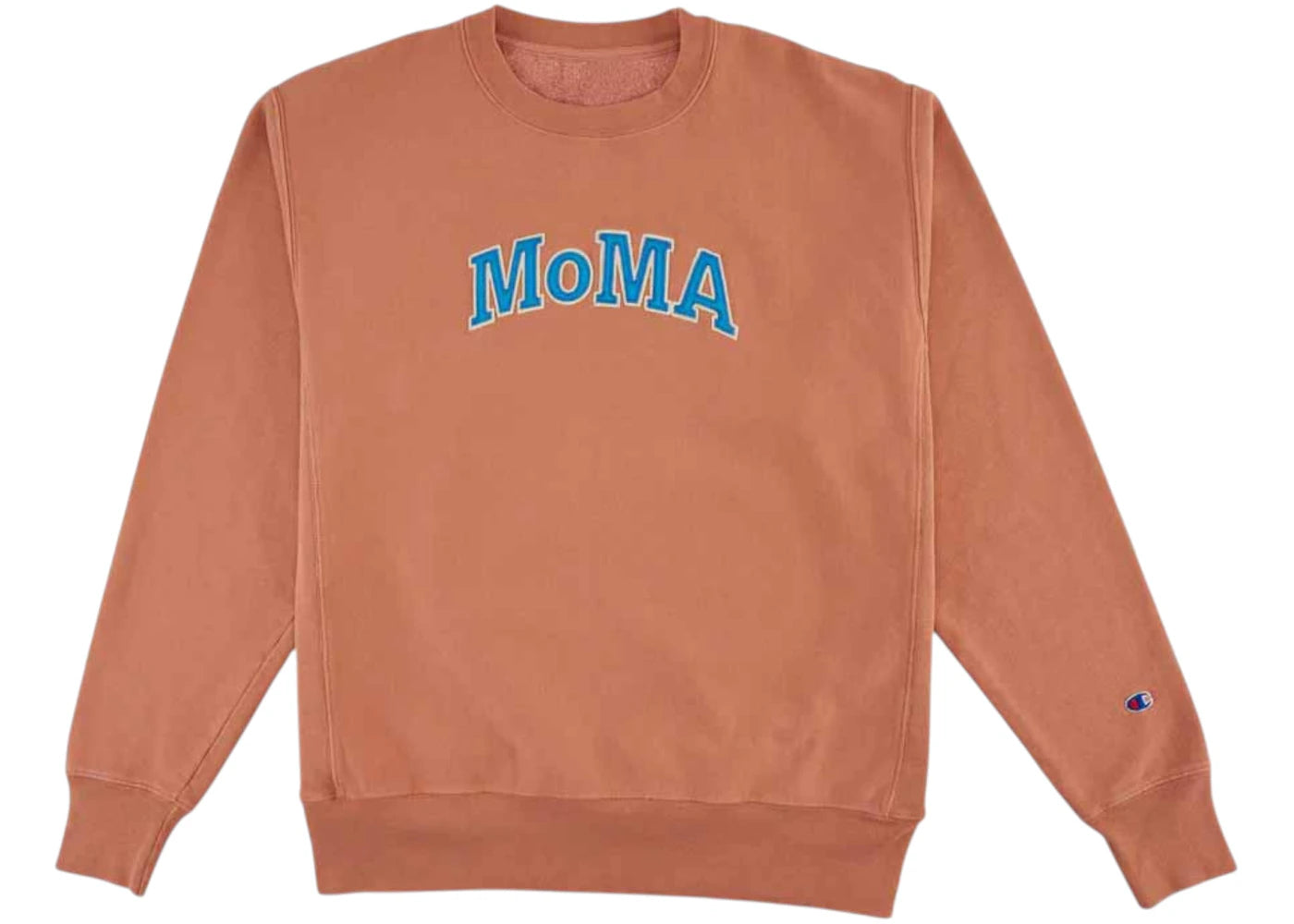 Champion x MoMA Edition Garment-Dyed Crewneck Sweatshirt Canyon Red