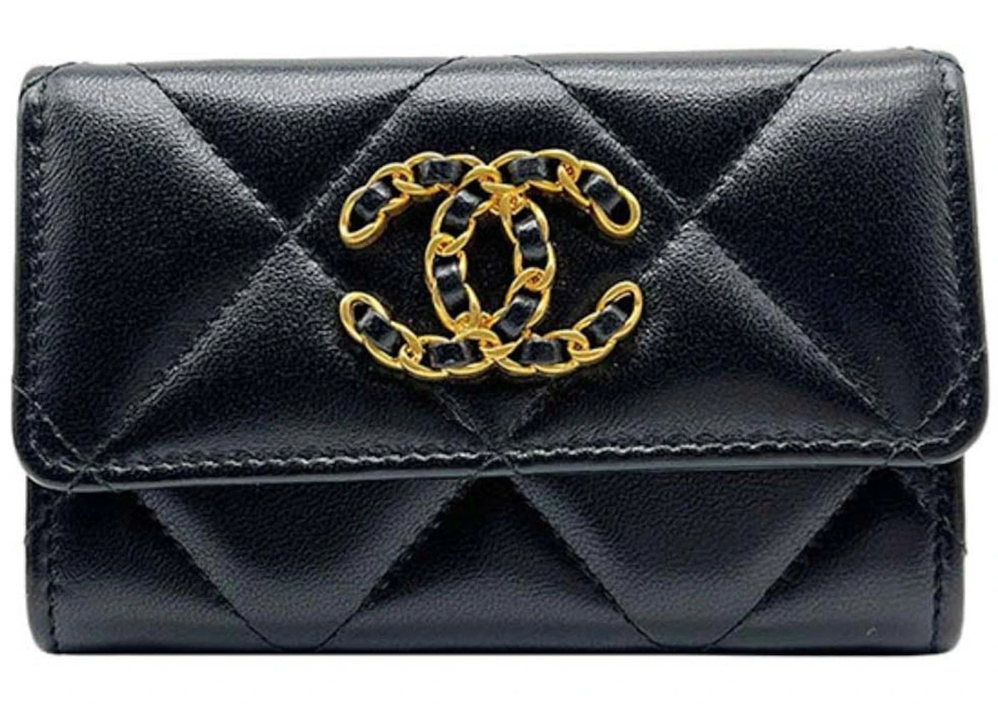 Chanel 19 Card Holder Black (AP1790)