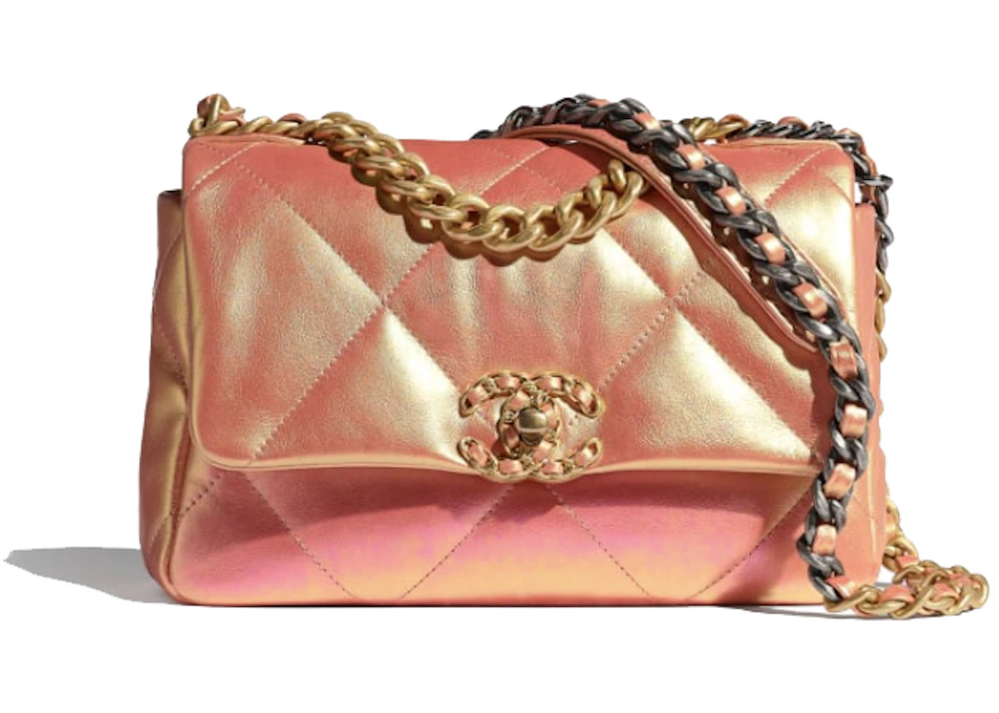 Chanel 19 Flap Bag Iridescent Pink