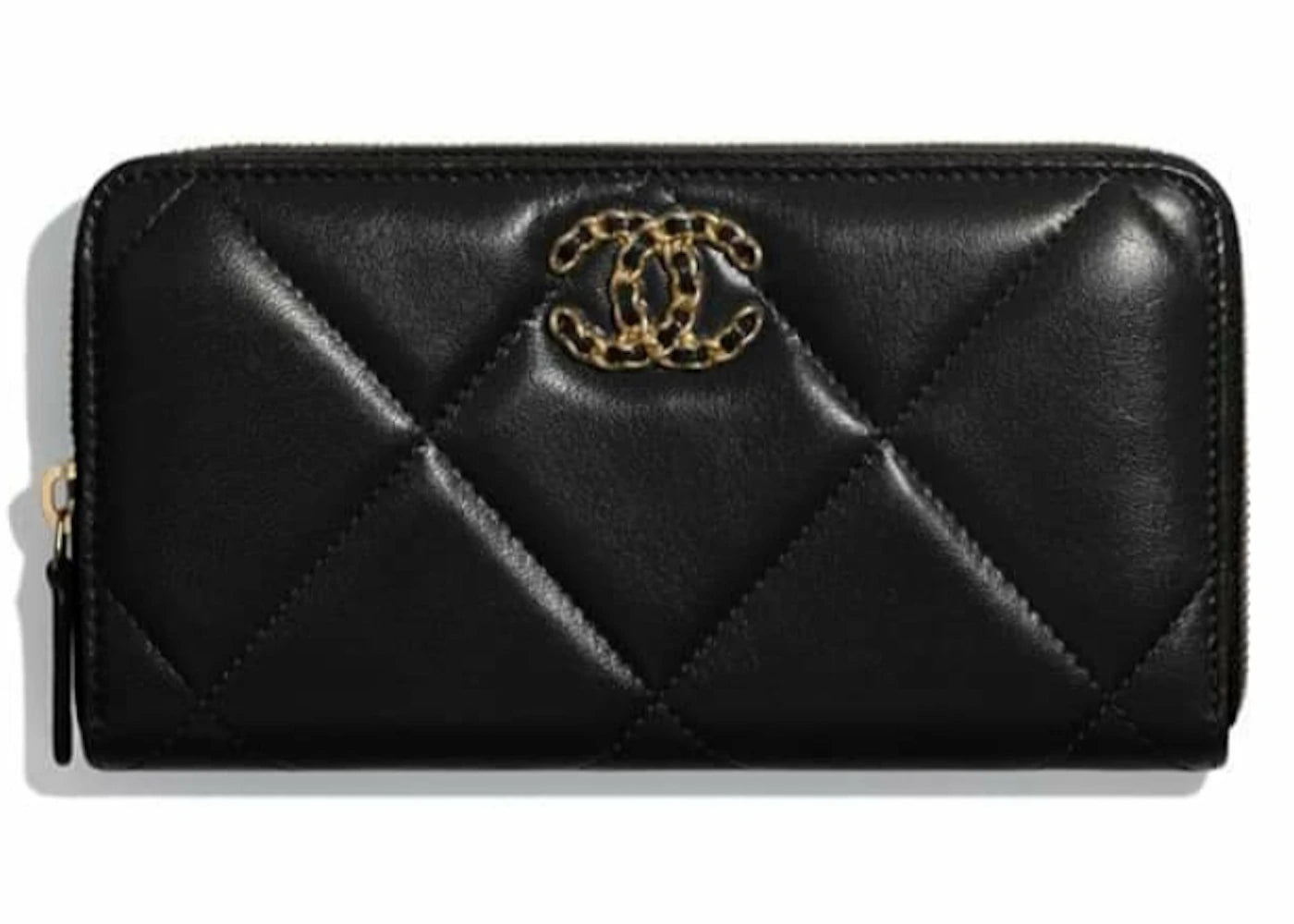 Chanel 19 Long Zipped Wallet Black