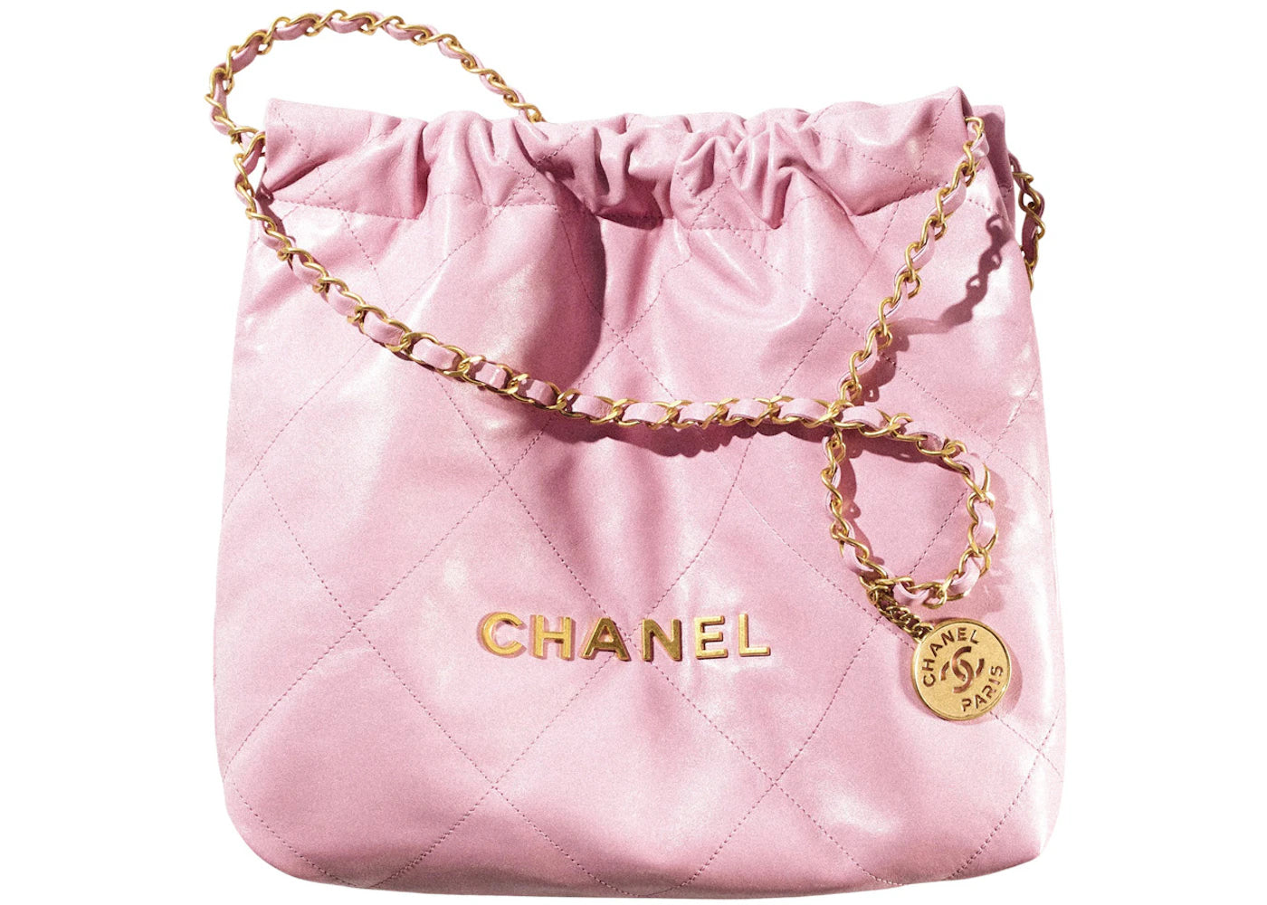 Chanel 22 Handbag Small 22S Calfskin Pink