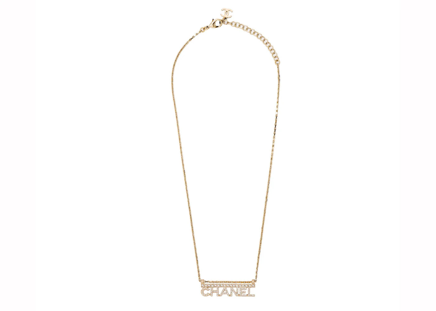 Chanel Chanel Crystal Necklace Gold (AB8053)