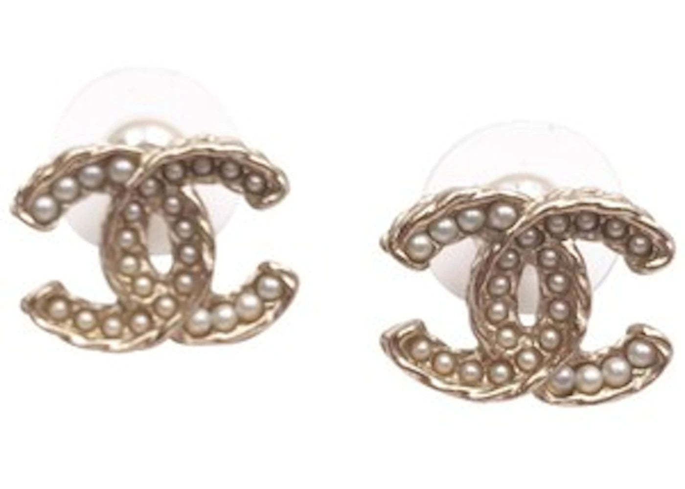 Chanel Classic CC Turnlock Earrings Faux Pearl Gold/Pearl
