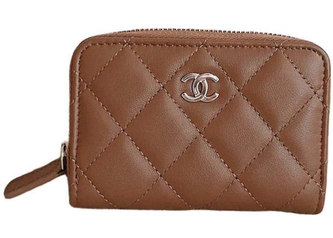 Chanel Classic Zipped Coin Purse Caramel (AP0216)