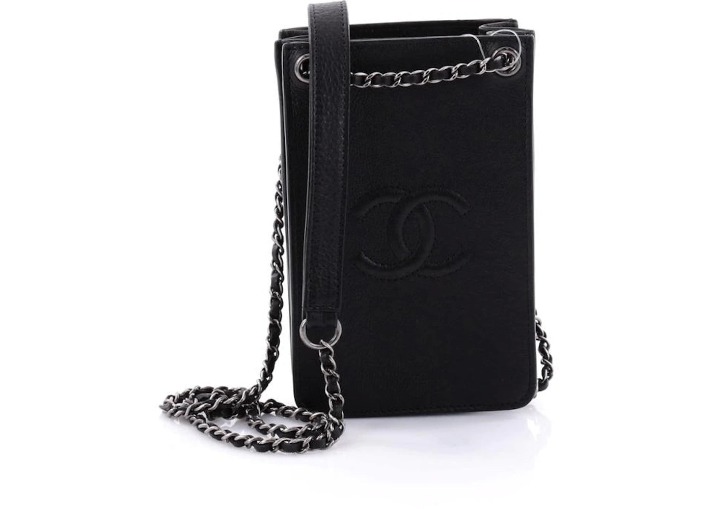 Chanel CC Phone Holder Crossbody Black