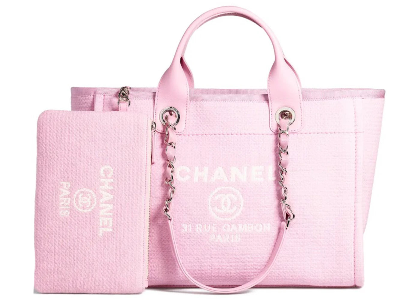 Chanel Small Deauville Shopping Bag Pink