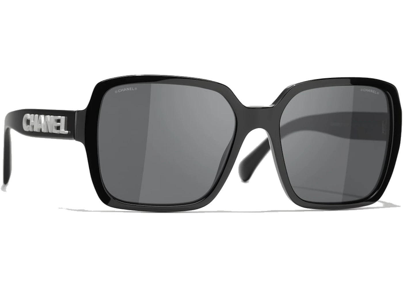 Chanel Square Sunglasses Black/Grey (5408 1026/S4)