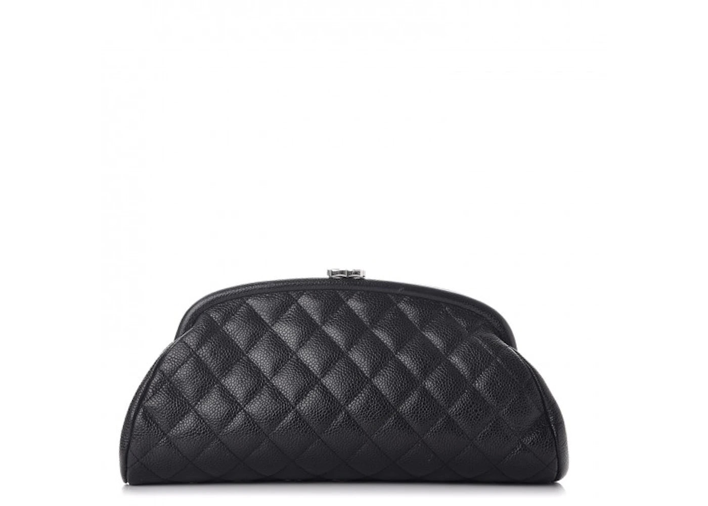 Chanel Timeless Clutch Quilted Diamond Black