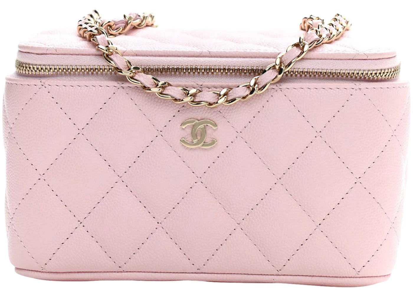Chanel Vanity Case with Chain Pink (AP2625-B07641-NG750)
