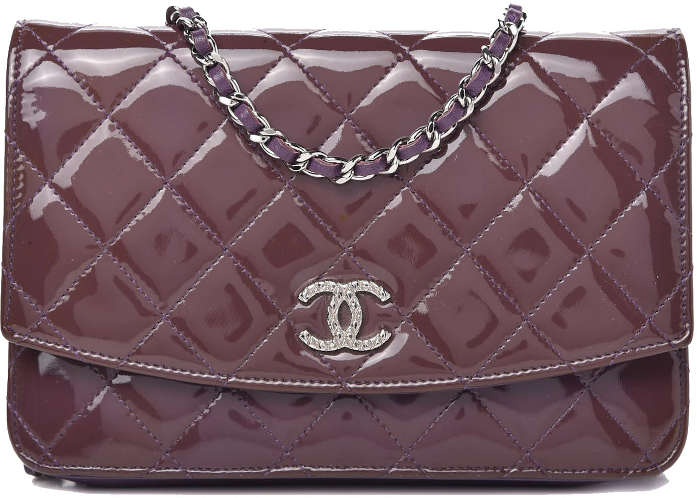 Chanel Wallet On Chain WOC Quilted Violet