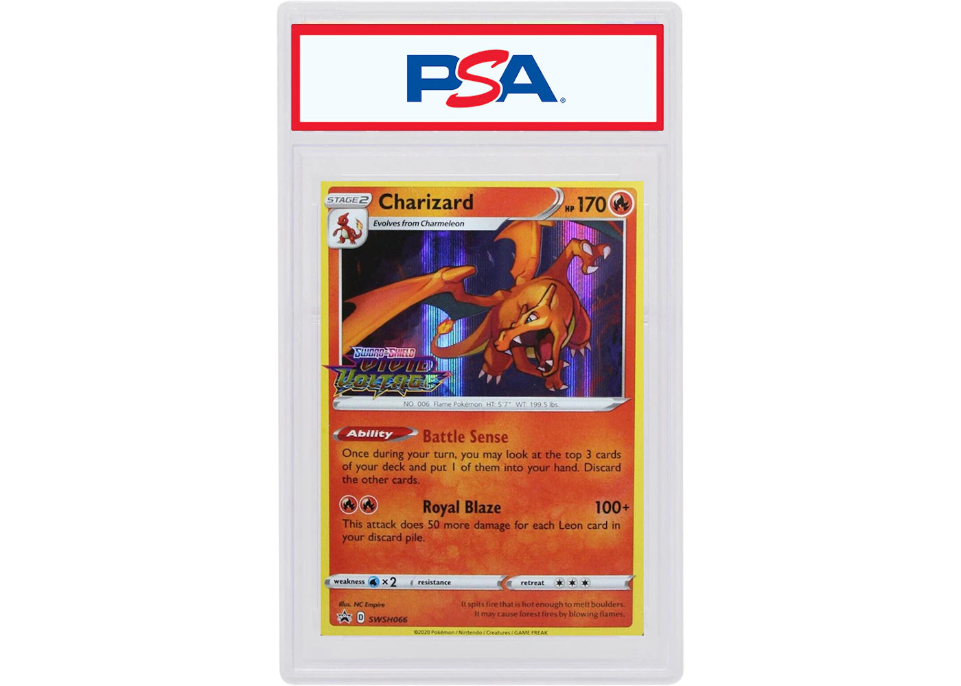 Charizard 2020 Pokemon TCG Sword & Shield Prerelease Holo #066 (PSA or BGS Graded)