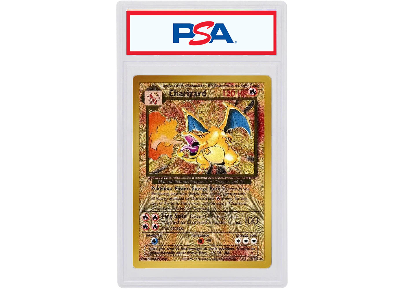 Charizard 2021 Pokémon TCG Celebrations Ultra-Premium Collection Gold Metal #4 (PSA or BGS Graded)