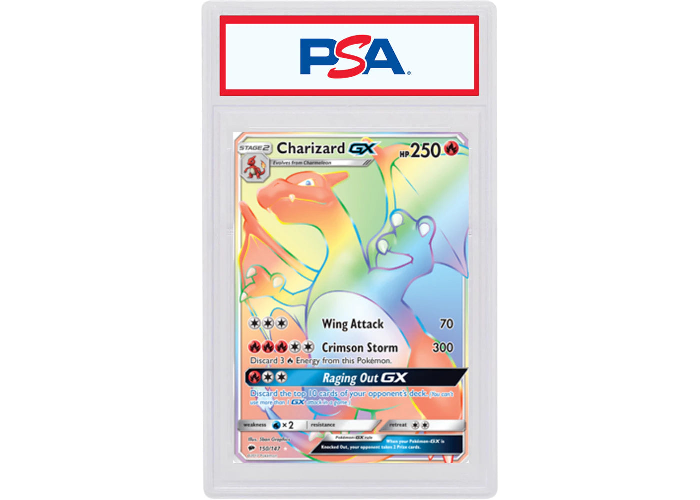 Charizard GX 2017 Pokemon TCG Burning Shadows Full Art #150/147 (PSA or BGS Graded)