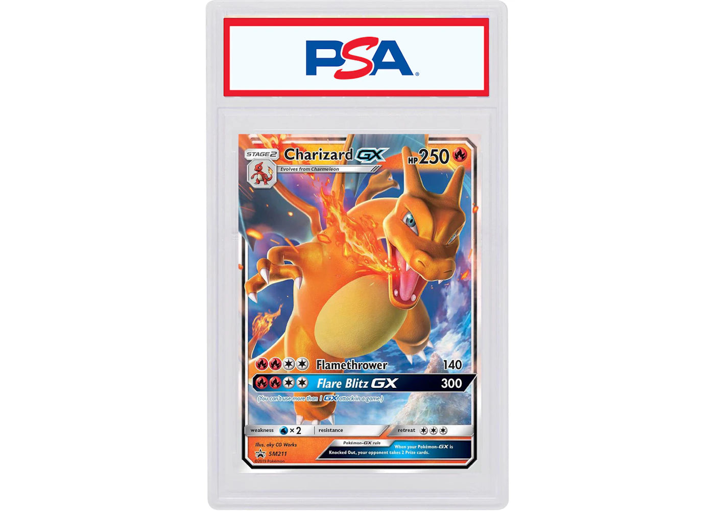 Charizard GX 2019 Pokémon Sun & Moon Hidden Fates Promo #SM211 (PSA or BGS Graded)
