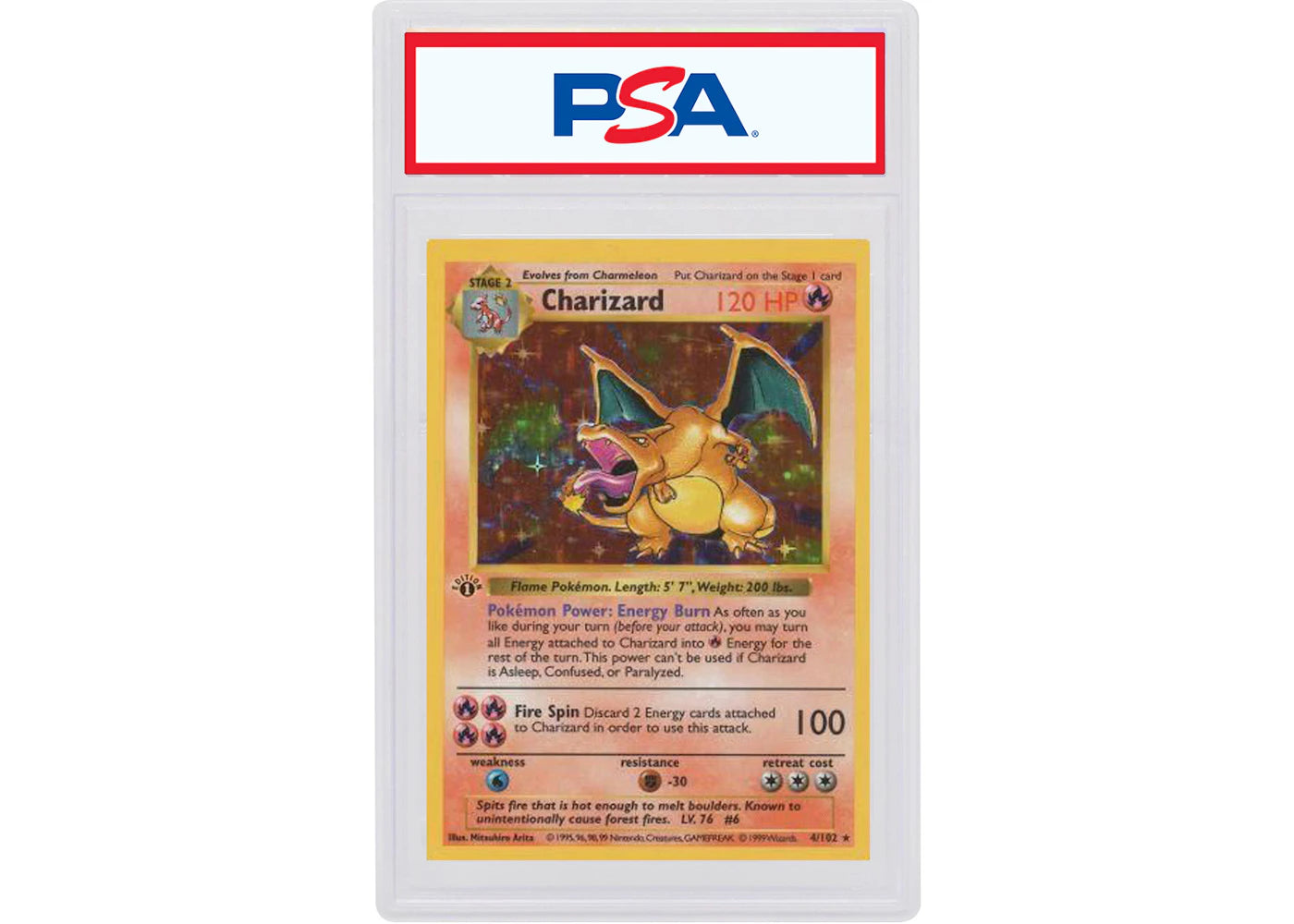 Charizard 1999 Pokémon TCG 1st Edition Holo #4 (PSA or BGS Graded)