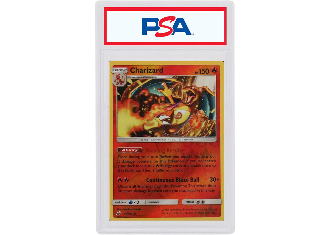 Charizard-Reverse Foil 2019 Pokemon TCG Sun & Moon Team Up #14/181 (PSA or BGS Graded)