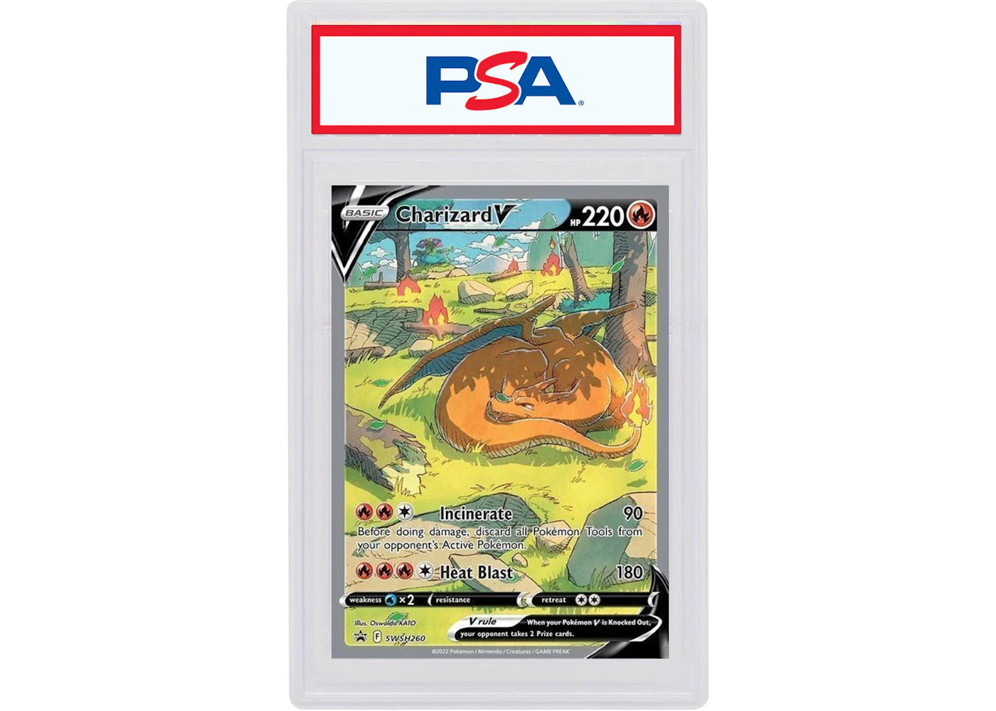 Charizard V 2022 Pokémon Sword & Shield Ultra Premium Collection - Charizard Full Art Promo SWSH#260 (PSA or BGS Graded)