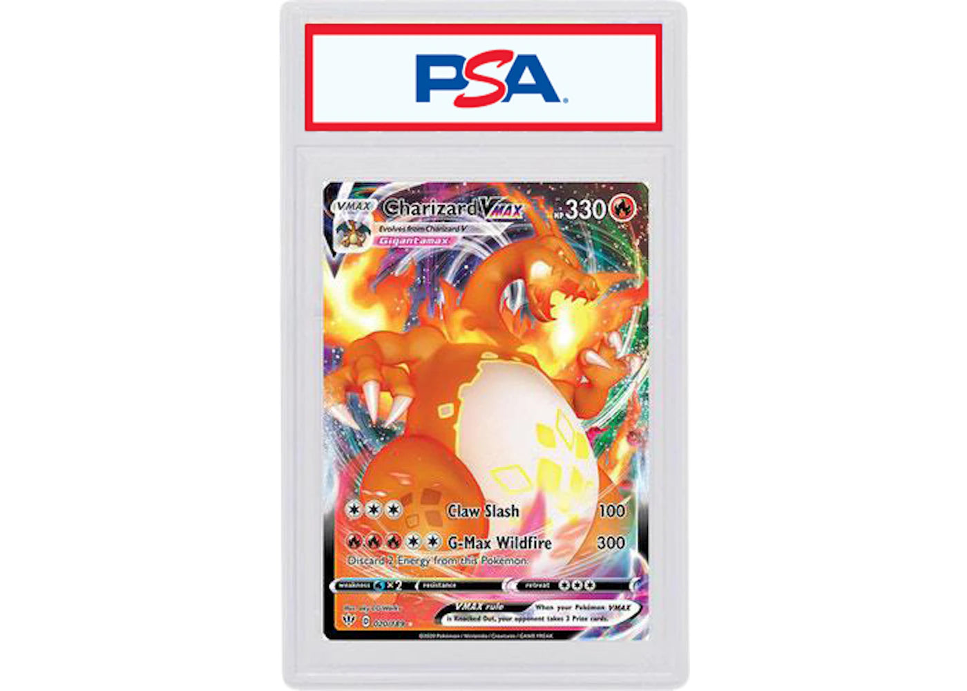 Charizard VMAX 2020 Pokemon Sword & Shield Darkness Ablaze #20 (PSA or BGS Graded)