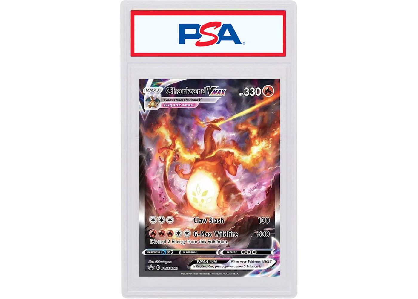 Charizard VMAX 2022 Pokémon Sword & Shield Ultra Premium Collection - Charizard Full Art Promo SWSH#261 (PSA or BGS Graded)
