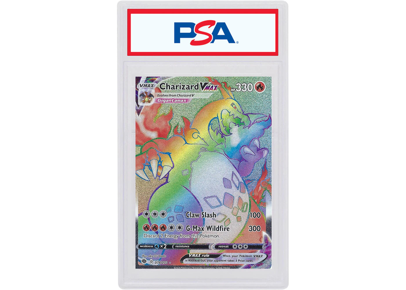 Charizard VMAX SCR 2020 Pokemon Sword & Shield Champion's Path #74 (PSA or BGS Graded)
