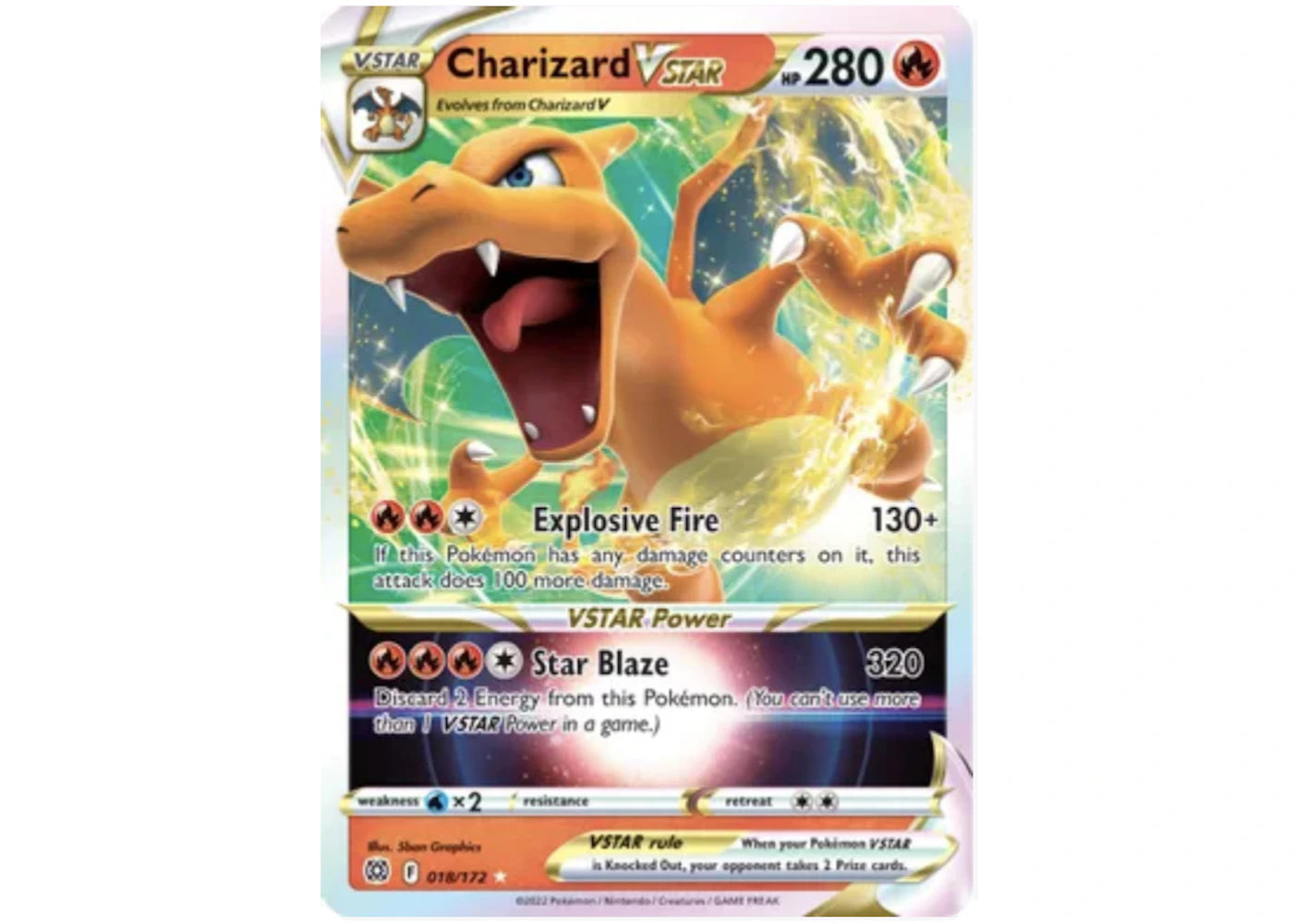 Charizard VSTAR 2021 Pokémon TCG Brilliant Stars Ultra Rare #18 (Ungraded)