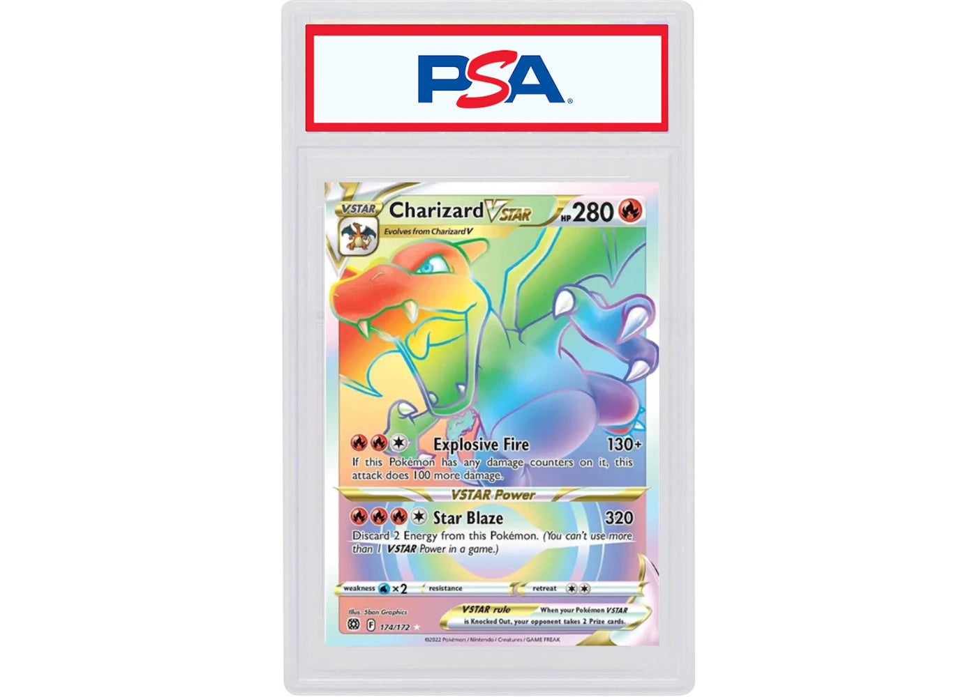 Charizard VSTAR 2022 Pokémon Sword & Shield Brilliant Stars Full Art #174/172 (PSA or BGS Graded)