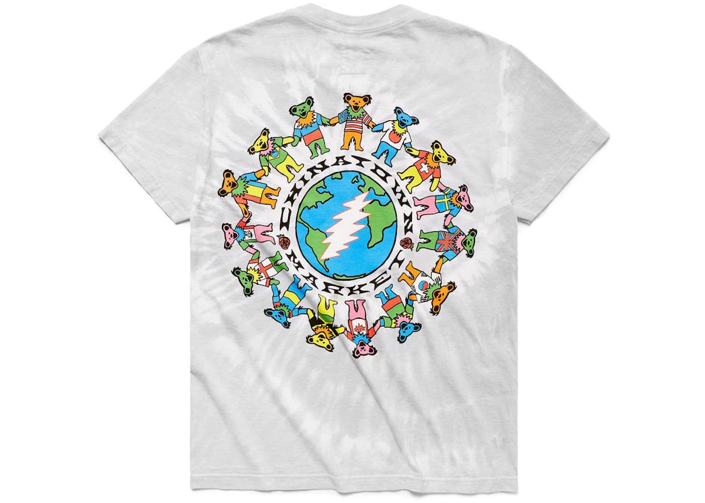 Market Grateful Dead Coexist T-shirt Heather Grey