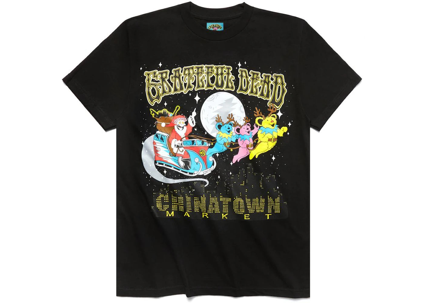 Market Grateful Dead Sleigh T-shirt Black