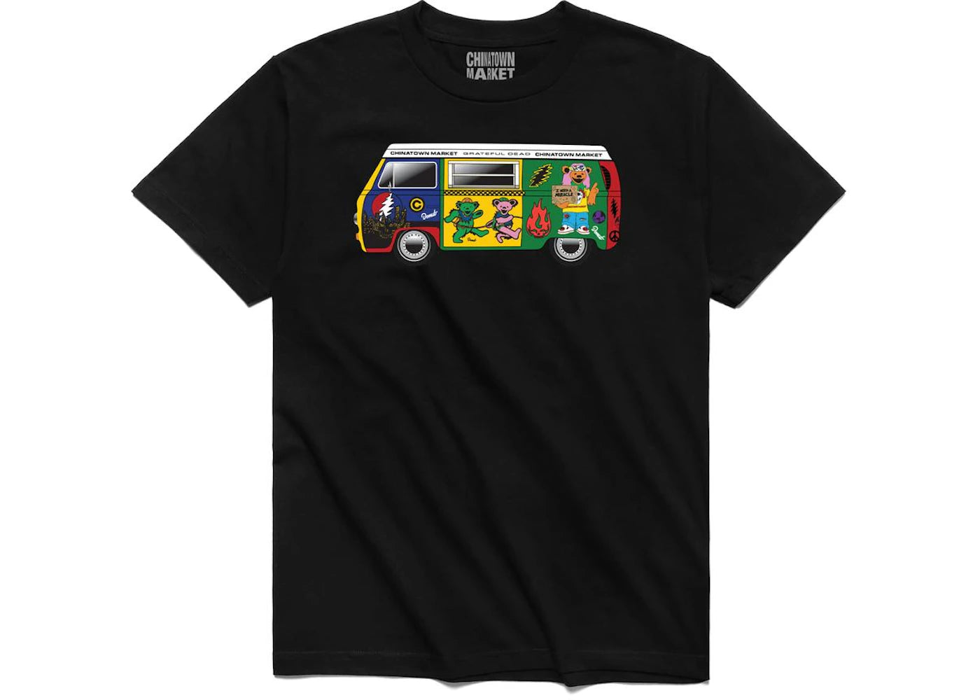 Market Grateful Dead Van T-shirt Black