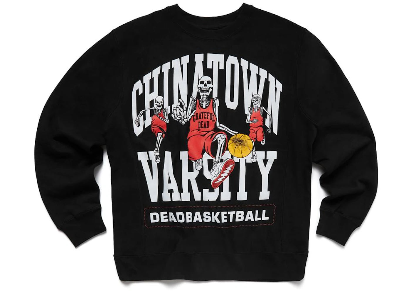 Market Grateful Dead Varisty Crewneck Sweatshirt Black