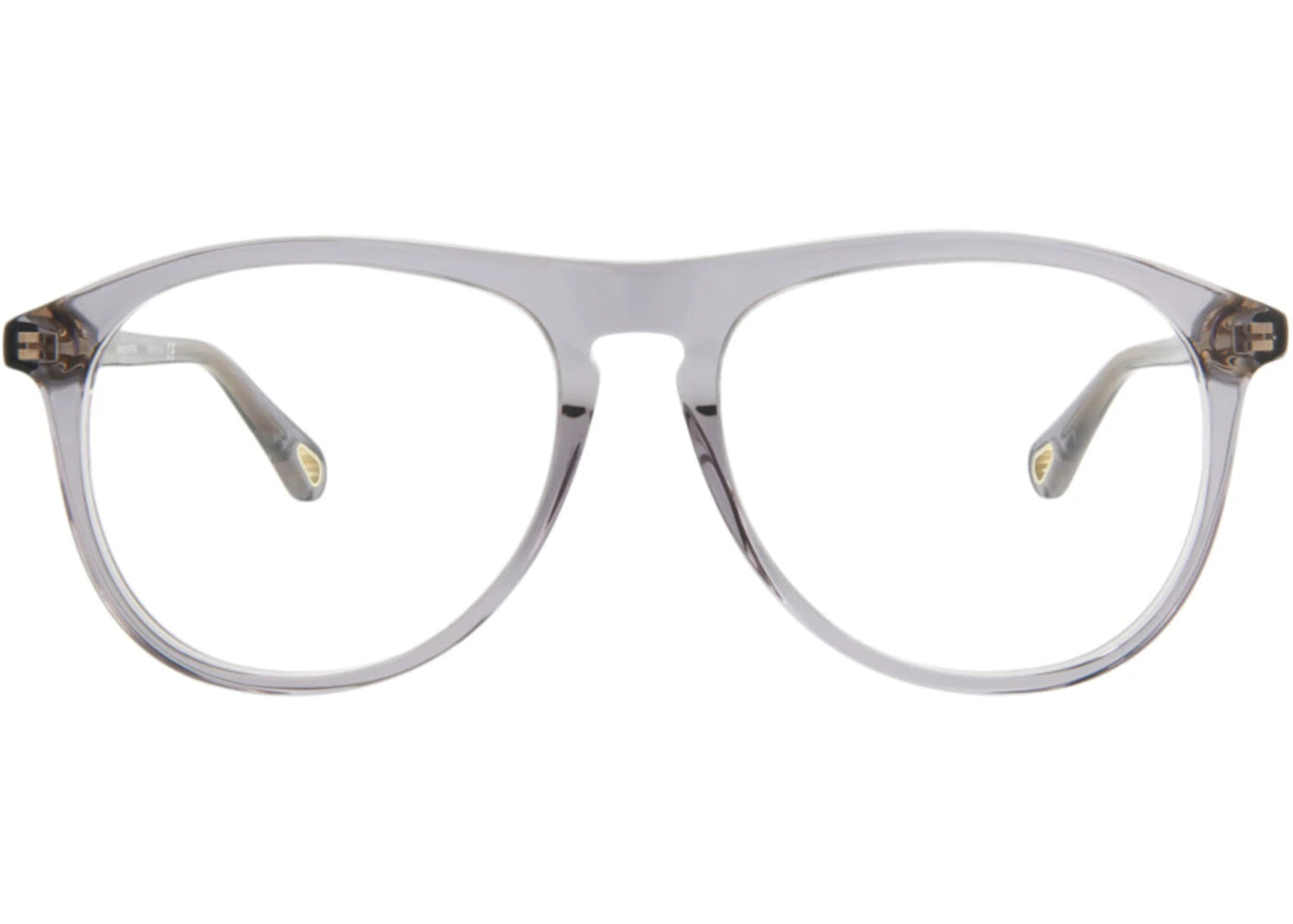 Chloe Aviator-Style Bio Acetate Optical Frames Grey Grey Transparent (CH0010O-30009865-002)