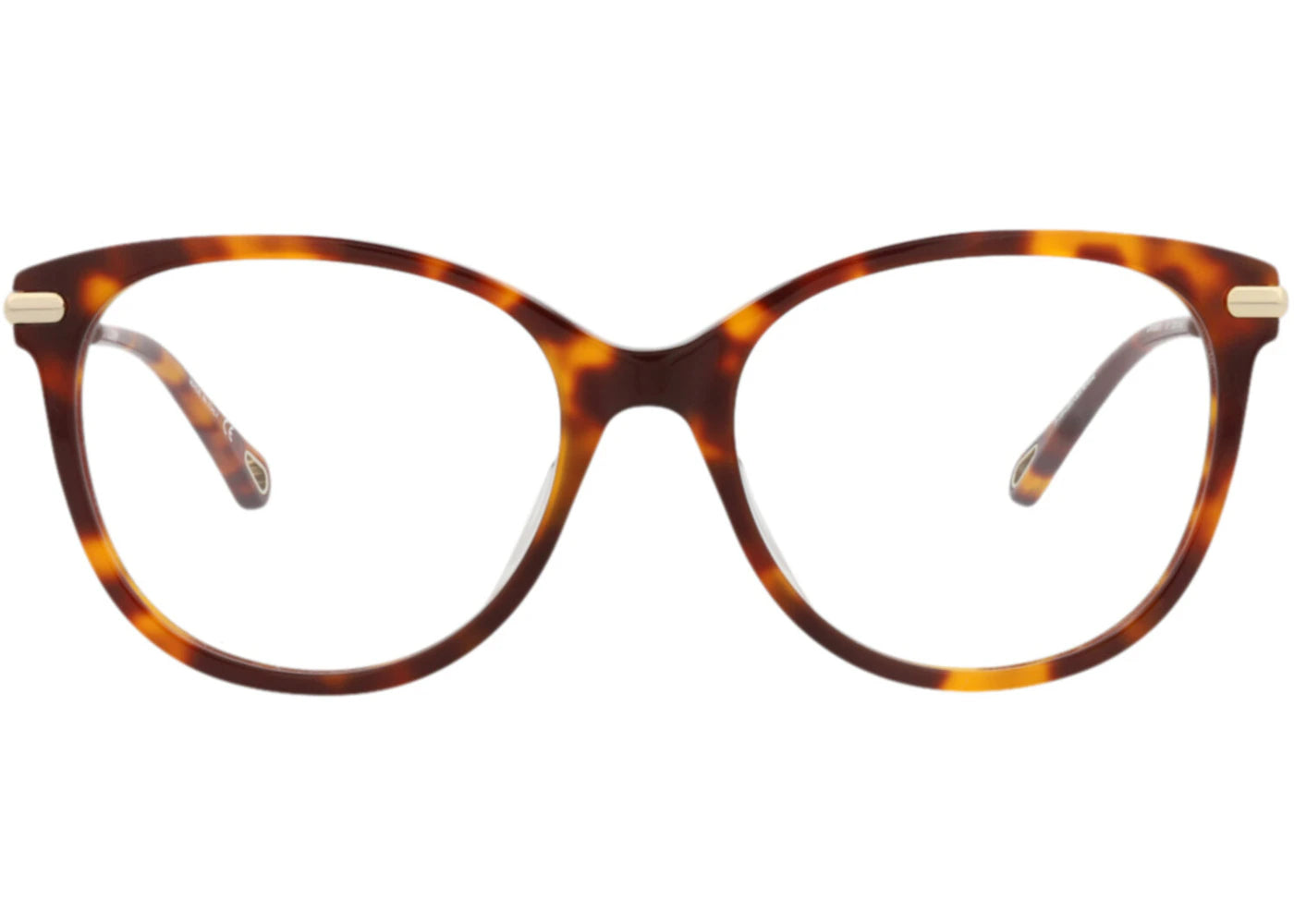 Chloe Cat Eye-Frame Bio Acetate Optical Frames Havana Gold Transparent (CH0058OA-30011514-001)