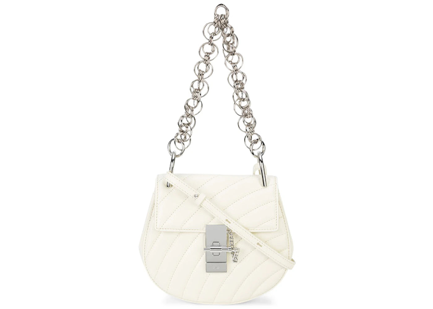 Chloe Drew Bijou Crossbody Mini Natural White