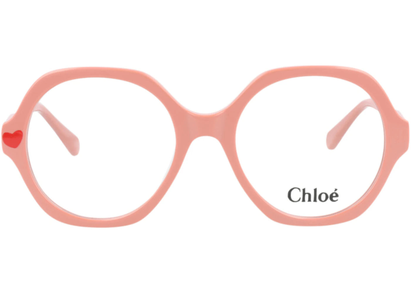 Chloe Round-Frame Acetate Kids Optical Frames Pink Pink Transparent (CC0012O-30012456-003)
