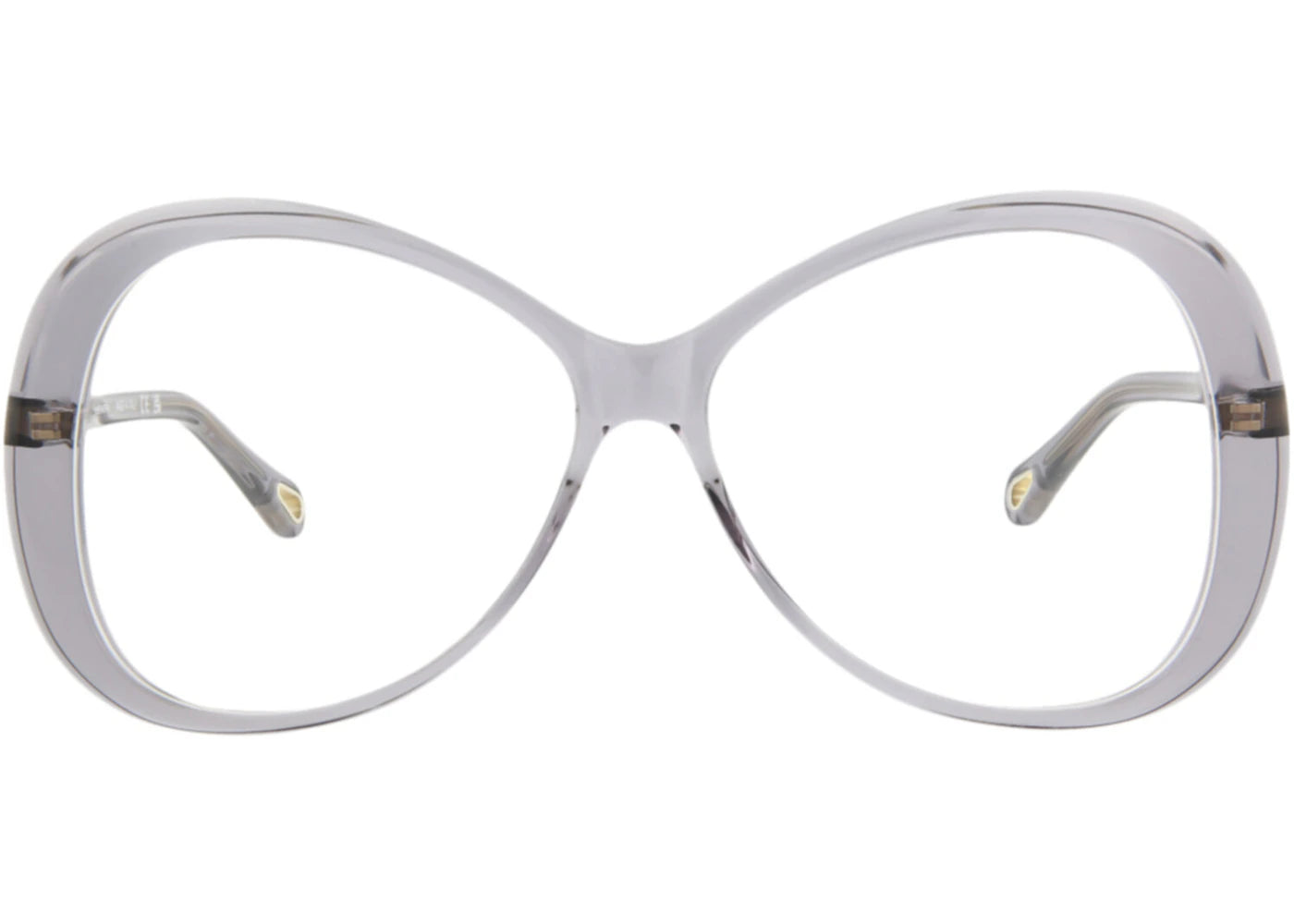 Chloe Round-Frame Bio Acetate Optical Frames Grey Grey Transparent (CH0011O-30009851-003)