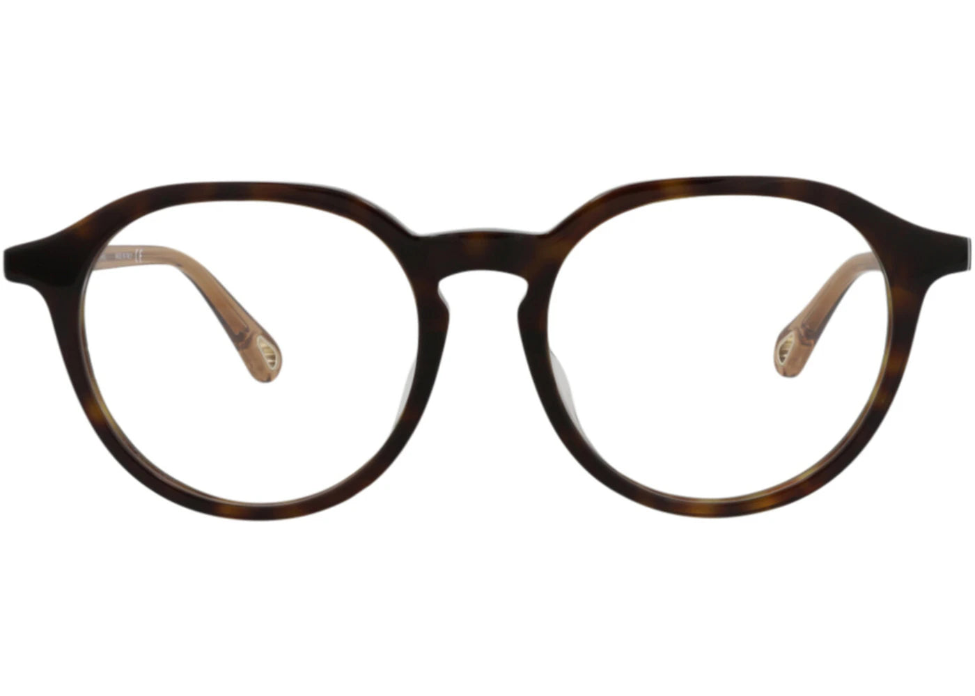Chloe Round-Frame Bio Acetate Optical Frames Havana Brown Transparent (CH0012OA-30009959-004)