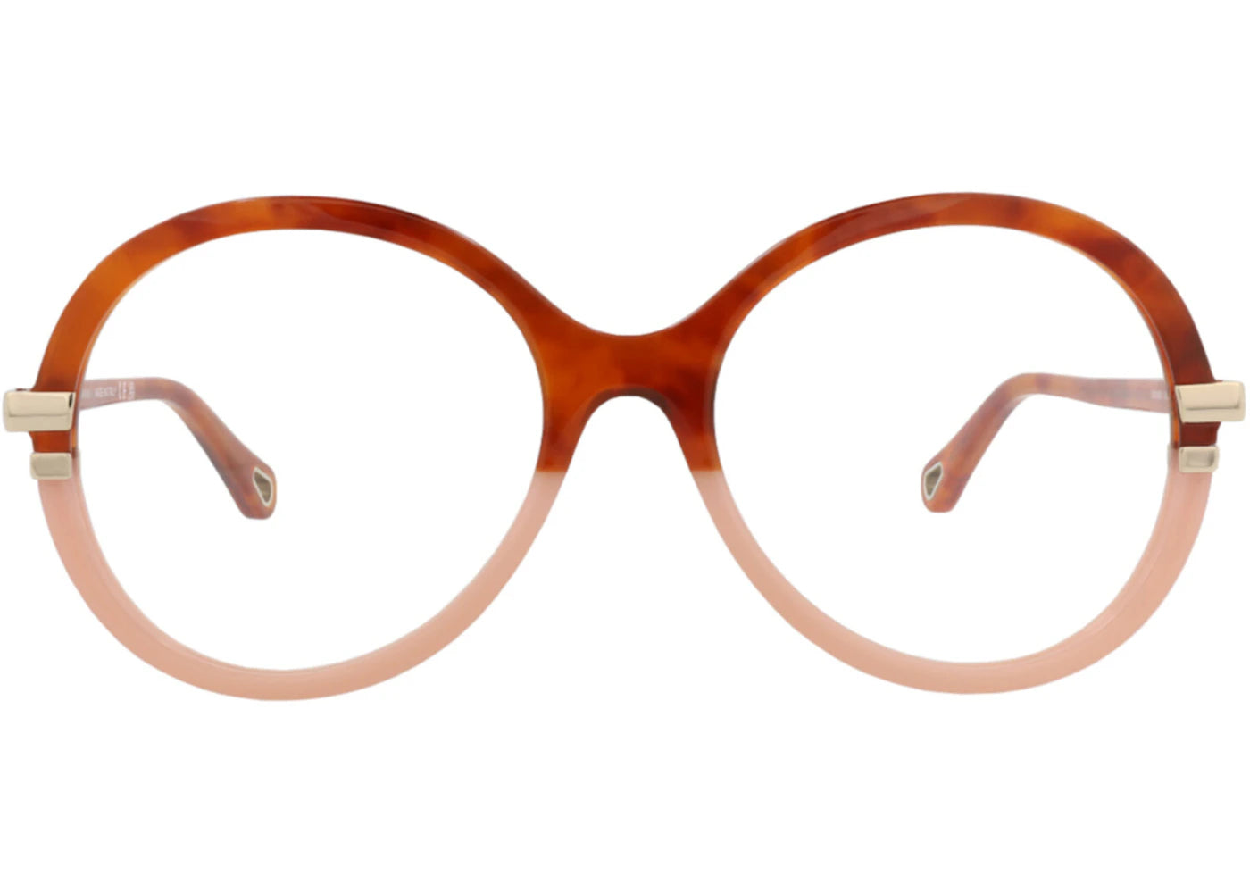Chloe Round-Frame Bio Acetate Optical Frames Havana Havana Transparent (CH0108O-30012846-003)