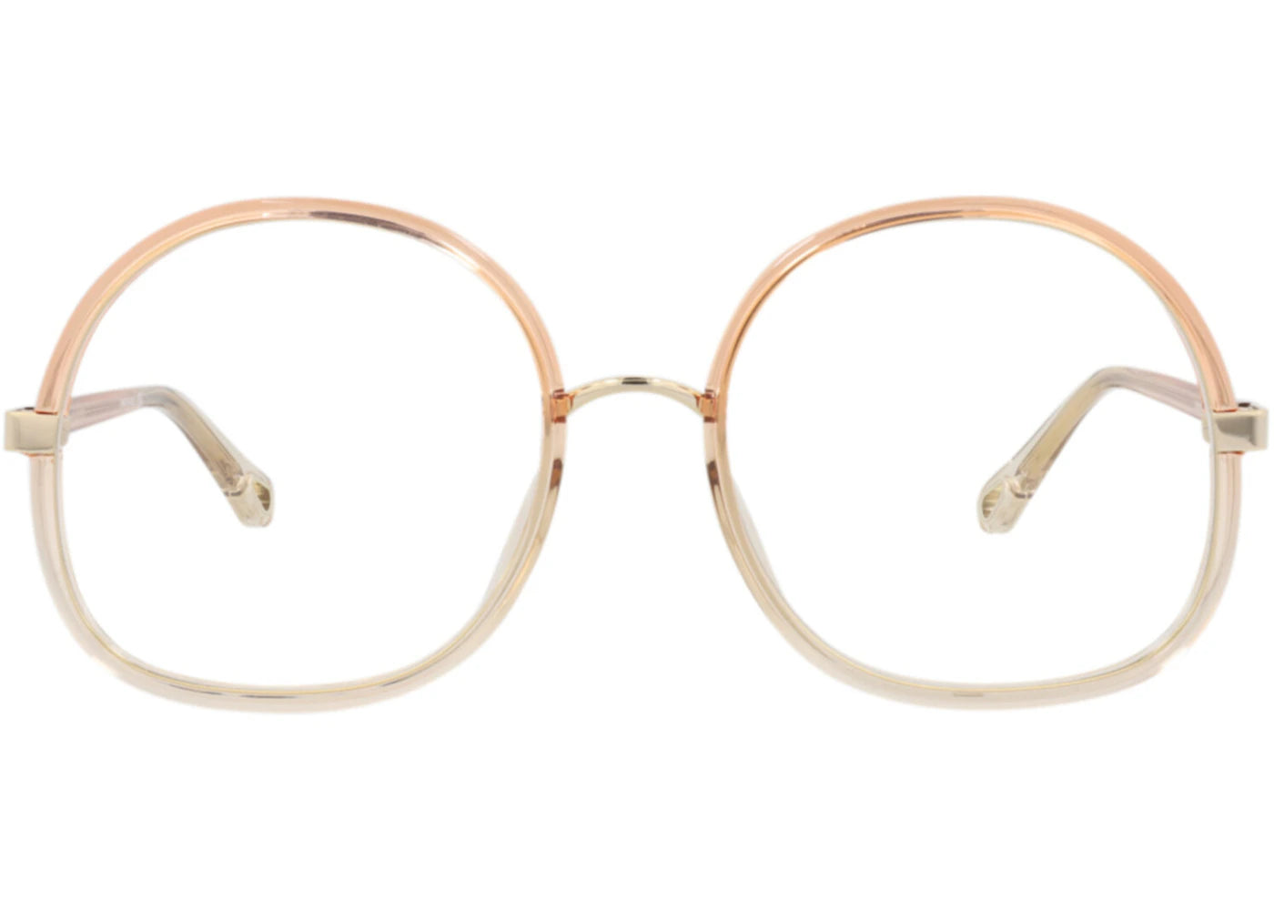 Chloe Round-Frame Injection Optical Frames Orange Orange Transparent (CH0032O-30009868-004)