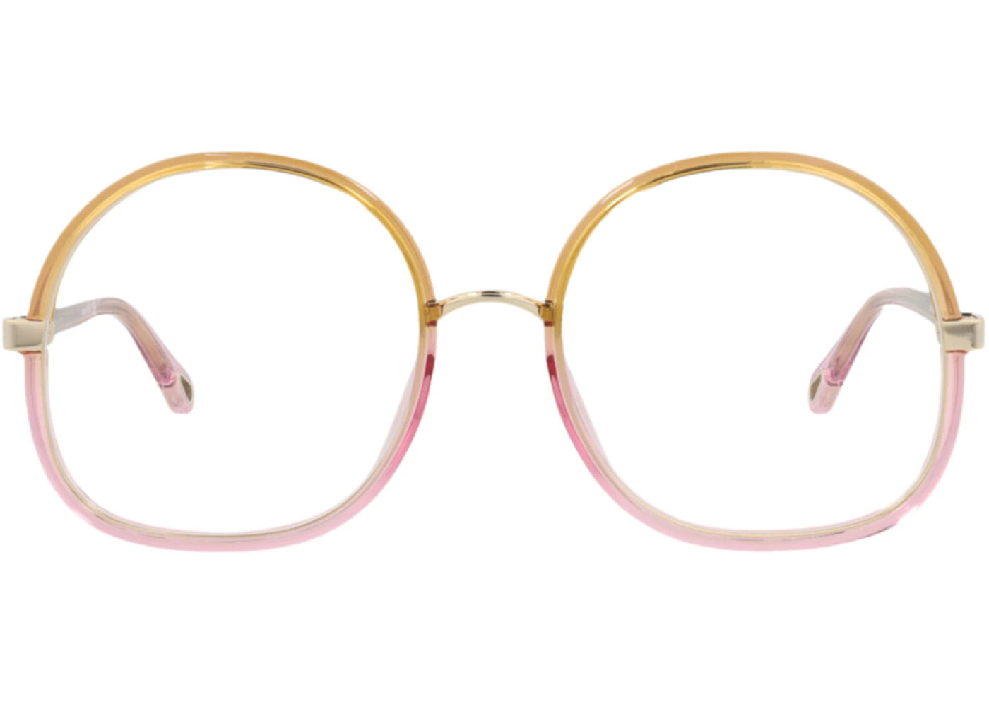 Chloe Round-Frame Injection Optical Frames Yellow Yellow Transparent (CH0032O-30009868-001)
