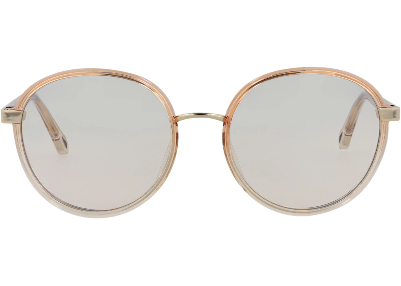 Chloe Round-Frame Injection Sunglasses Orange Orange Transparent (CH0033S-30013119-001)