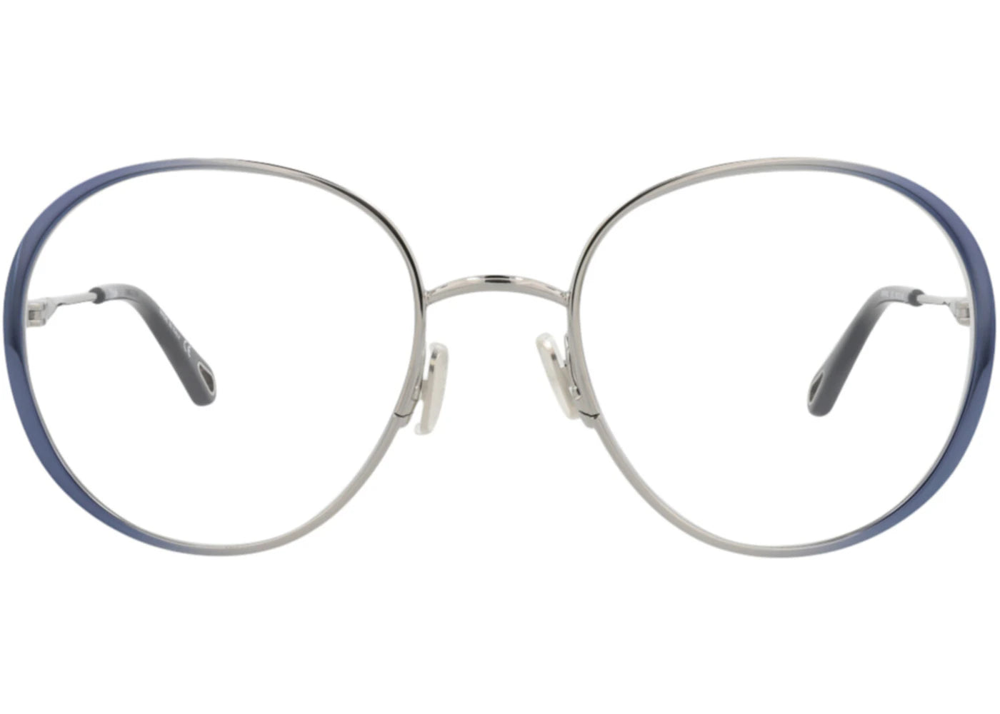 Chloe Round-Frame Metal Optical Frames Blue Blue Transparent (CH0018O-30009855-003)