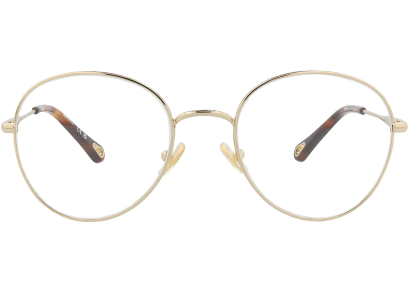 Chloe Round-Frame Metal Optical Frames Gold Gold Transparent (CH0021OA-30009911-001)