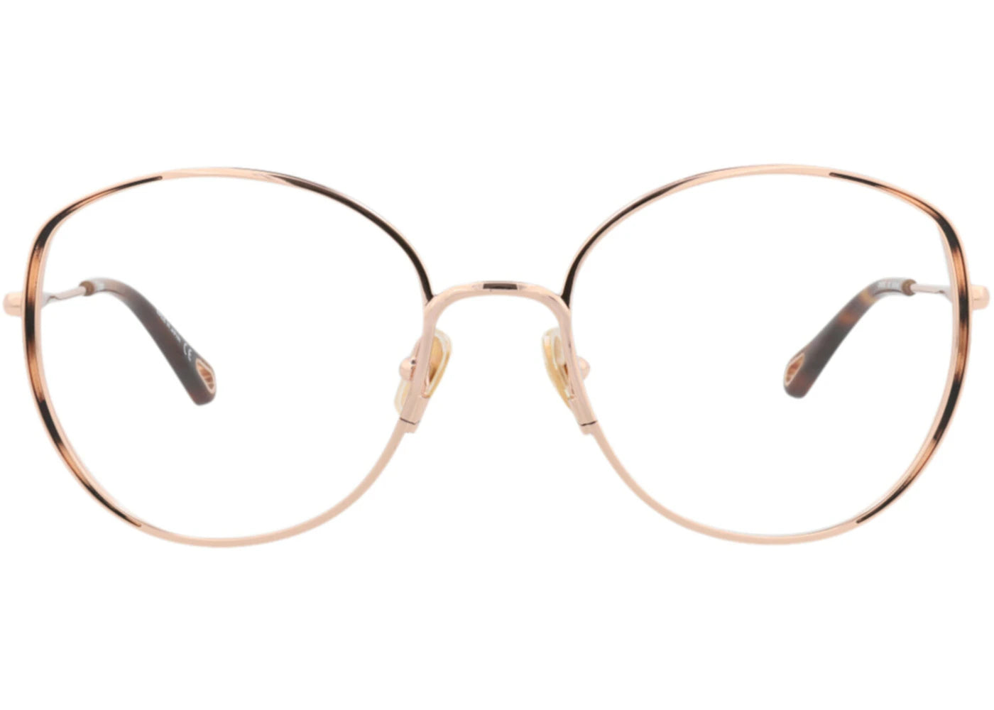 Chloe Round-Frame Metal Optical Frames Gold Gold Transparent (CH0039O-30009848-002)