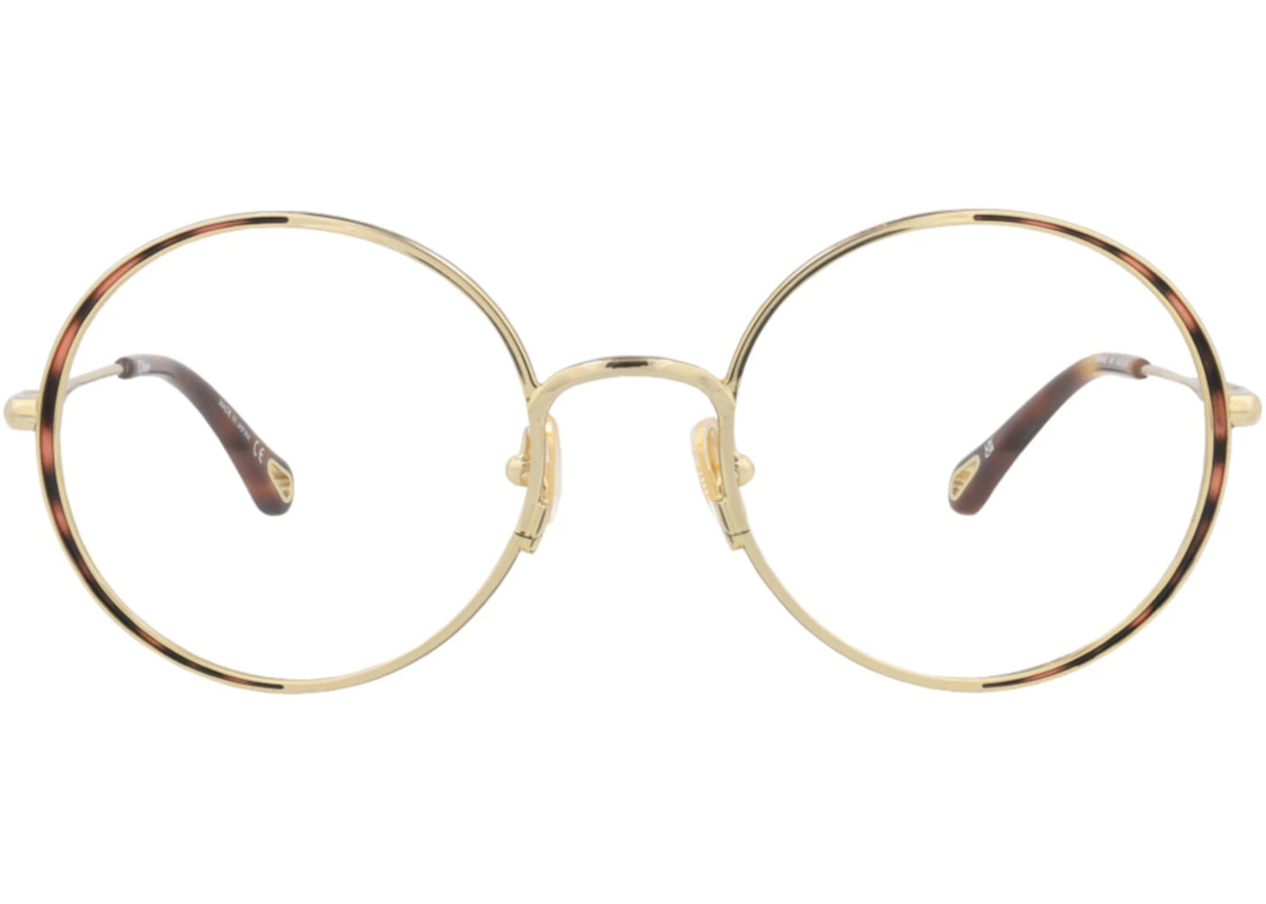 Chloe Round-Frame Metal Optical Frames Gold Gold Transparent (CH0040O-30009842-001)
