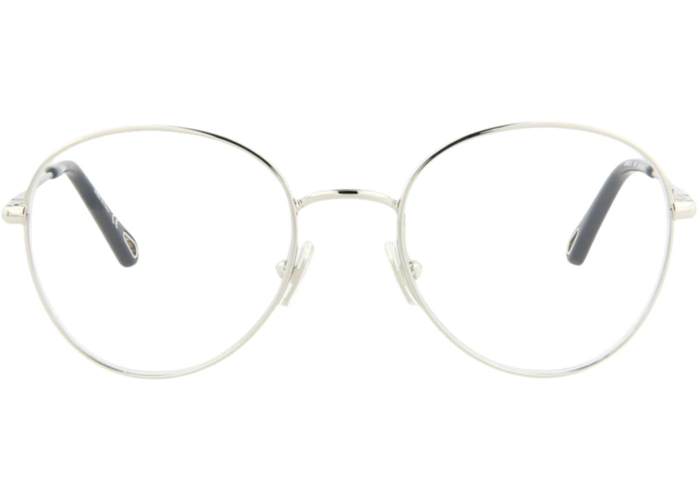 Chloe Round-Frame Metal Optical Frames Silver Silver Transparent (CH0021O-30009815-003)