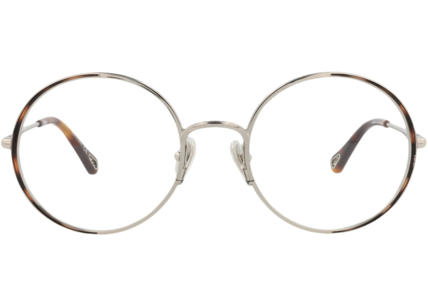 Chloe Round-Frame Metal Optical Frames Silver Silver Transparent (CH0040O-30009842-003)