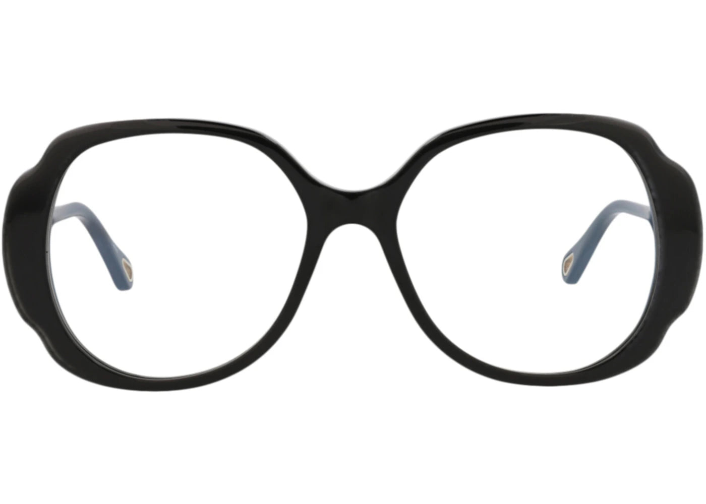 Chloe Round-Frame Recycled Acetate Sunglasses Black Black Transparent (CH0196S-30014696-001)