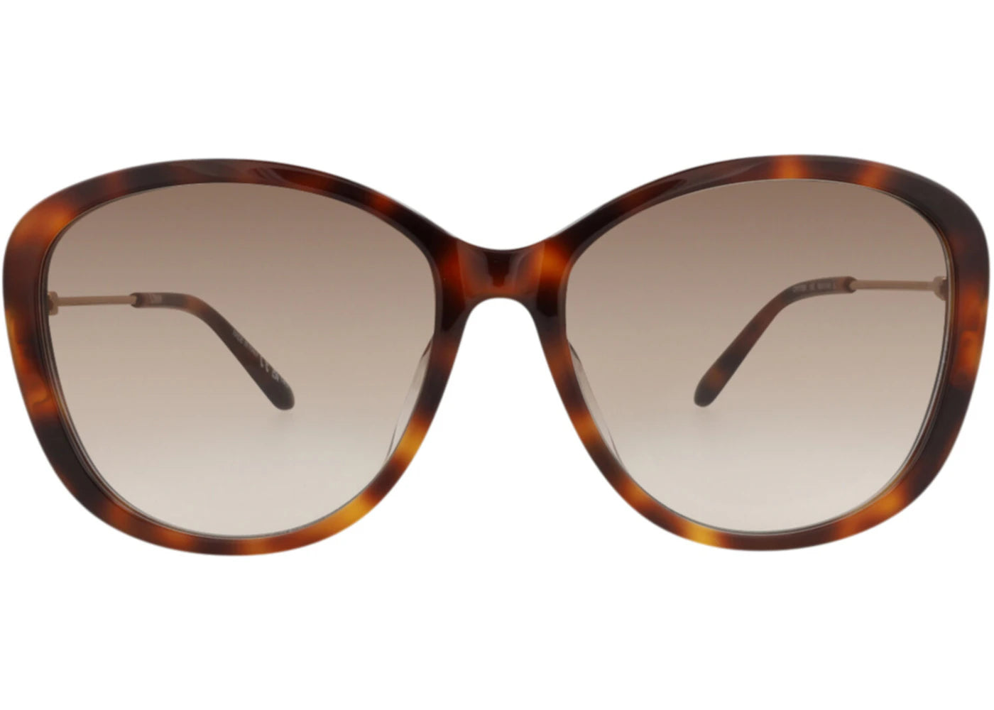 Chloe Round-Frame Recycled Acetate Sunglasses Havana Gold Brown (CH0175SK-30014202-002)
