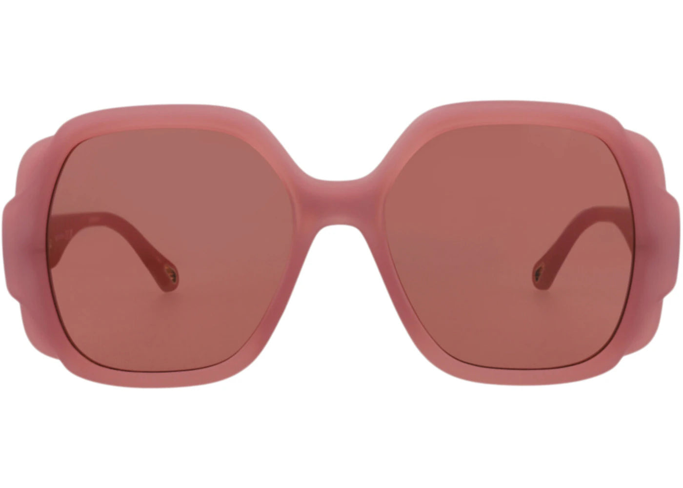 Chloe Round-Frame Recycled Injection Sunglasses Violet Violet Red (CH0121S-30013586-003)